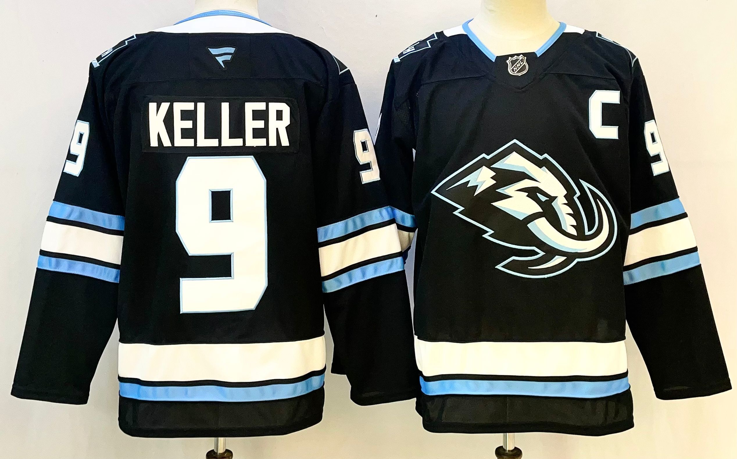 Men Mammoth Team #9 Keller Black 2026 Adidias NHL Jersey style 001->more nhl jerseys->NHL Jersey